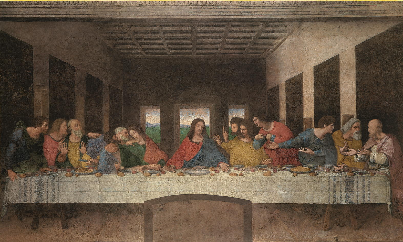 Kunstdruck "Das Abendmahl" von da Vinci Leonardo