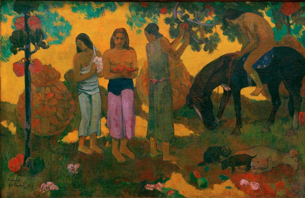 Kunstdruck Rupe Rupe von Gauguin Paul