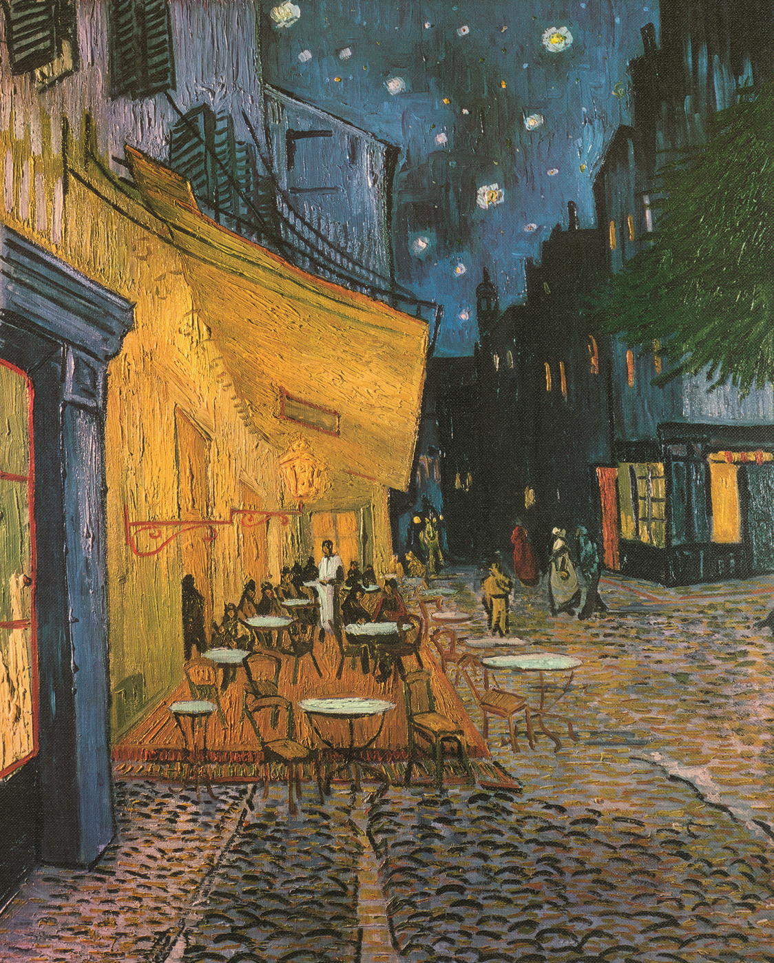 Kunstdruck "Cafeterrasse bei Nacht" von Vincent V. Gogh