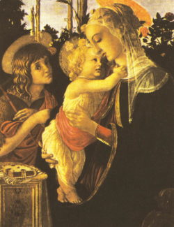 Kunstdruck "Madonna mit Christkind" von Sandro Botticelli