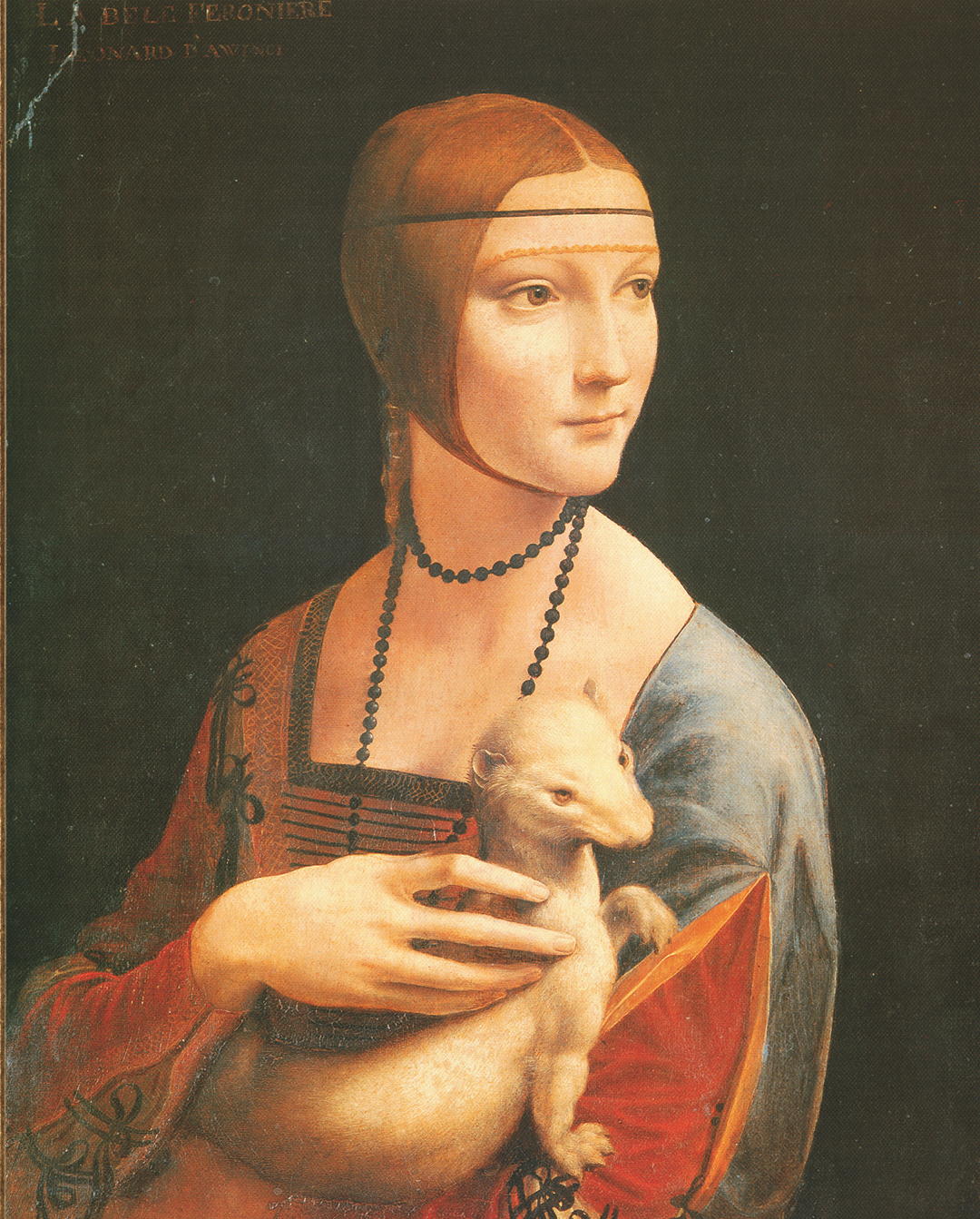 Kunstdruck Die Dame mit dem Hermelin" von Leonardo da Vinci