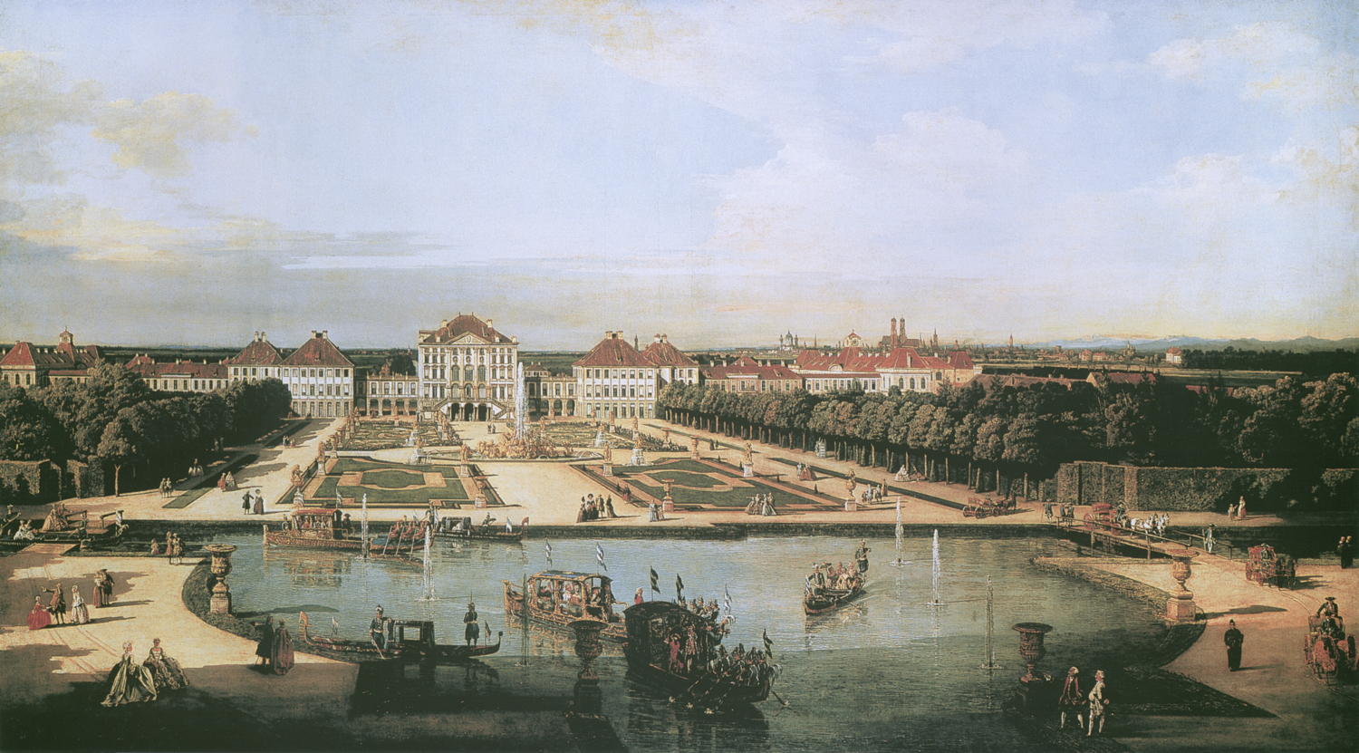Kunstdruck “Schloss Nymphenburg” von Canaletto