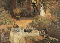 Kunstdruck "Das Frühstück" von Claude Monet
