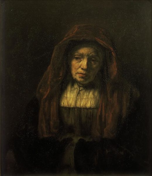 Rembrandt “Alte-Frau-mit-Kopftuch“ 74 x 63 cm 1