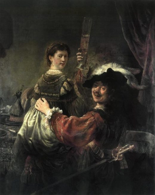 Rembrandt “Rembrand-Selbstbildnis-mit-seiner-Gattin-Saskia-als-Verlorener-Sohn“ 161 x 131 cm 1