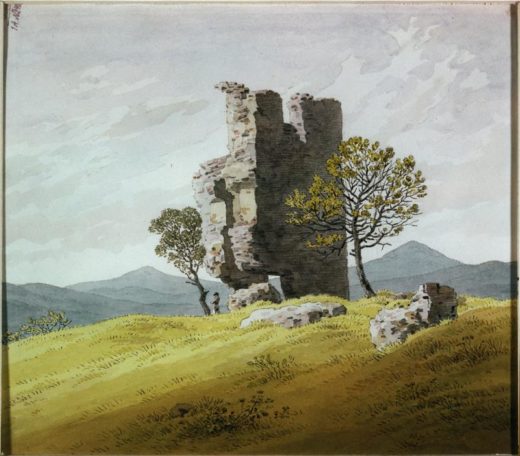 Caspar David Friedrich „Turmruine“  21 x 18 cm 1