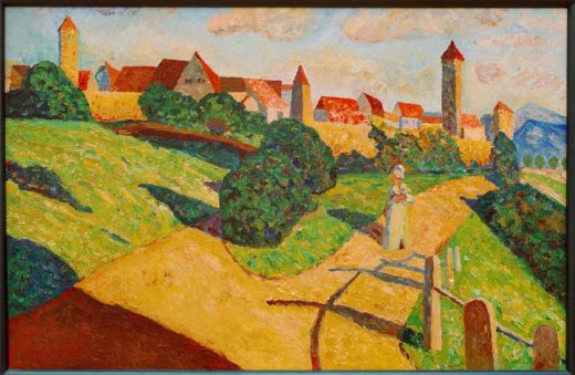 Wassily Kandinsky „Alte Stadt“ 78 x 52 cm 1
