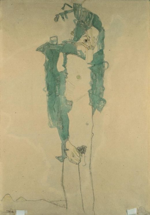 Egon Schiele „Schlafender Knabe“ 31 x 45 cm 1
