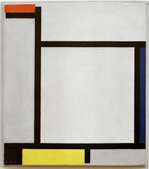 Piet Mondrian „Komposition mit Rot Blau Schwarz Gelb und Grau“ 39 x 35 cm 1