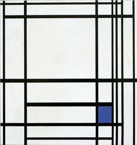 Piet Mondrian „Komposition von Linien und Farbe  Komposition mit Blau“ 80 x 77 cm 1