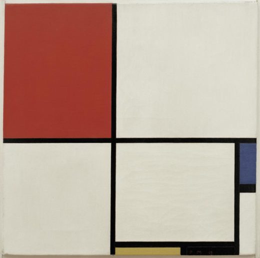 Piet Mondrian „Komposition mit Rot Blau Gelb und Schwarz“ 50 x 50 cm 1