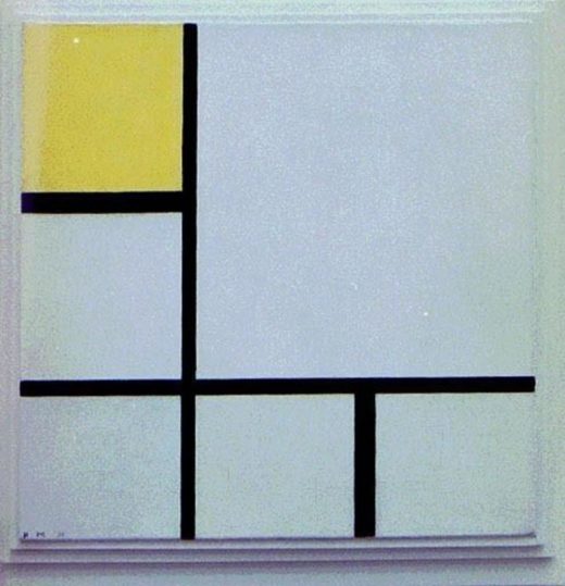 Piet Mondrian „Komposition mit Gelb“ 50 x 50 cm 1