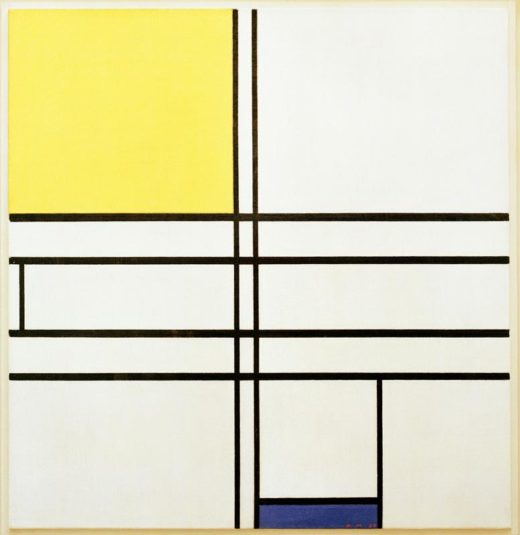 Piet Mondrian „Komposition in Blau und Gelb“ 72 x 69 cm 1