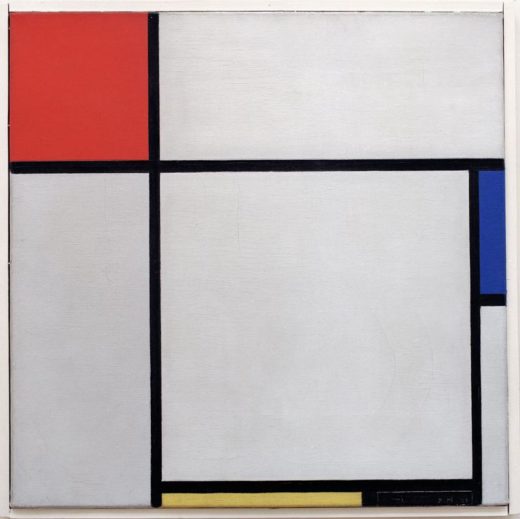 Piet Mondrian „Komposition mit Rot Blau Gelb und Schwarz“ 45 x 45 cm 1