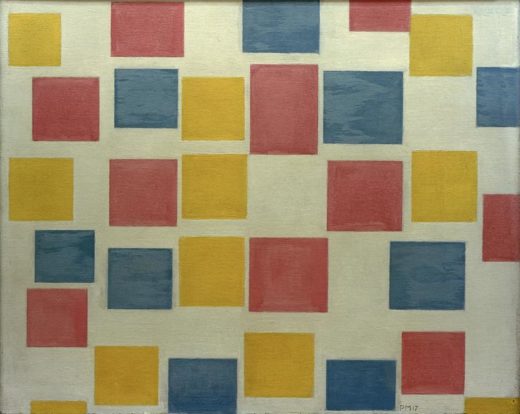 Piet Mondrian „Komposition mit Farbflächen“ 48 x 61 cm 1