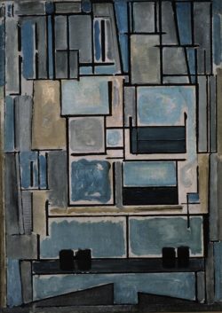 Piet Mondrian "Compositie Blue Facade" 95 x 67 cm
