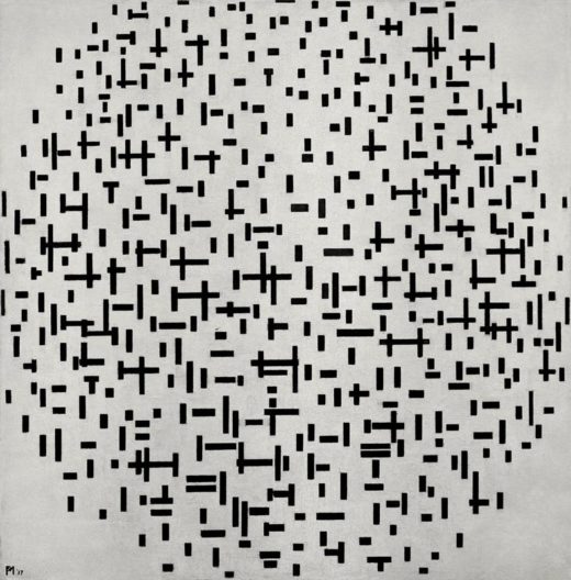 Piet Mondrian „Linienkomposition“ 108 x 108 cm 1