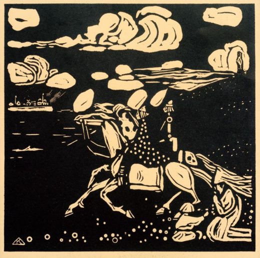 Wassily Kandinsky „Les Chevaliers Reiter“ 15 x 14 cm 1