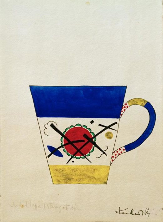 Wassily Kandinsky „Entwurf Für Eine Milchtasse“ 19 x 27 cm 1
