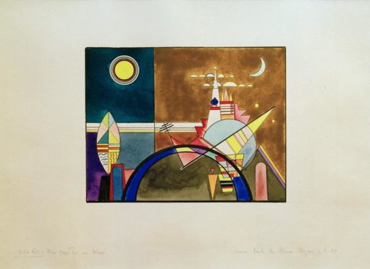 Wassily Kandinsky „Bilder Einer Ausstellung Das Große Tor “ 57 x 39 cm 1
