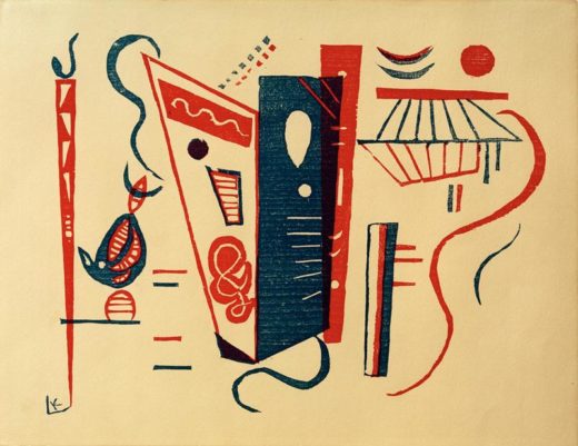 Wassily Kandinsky „Holzschnitt Für Siecle“ 28 x 21 cm 1