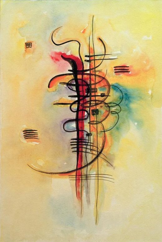 Wassily Kandinsky „Aquarell“ 32 x 48 cm 1