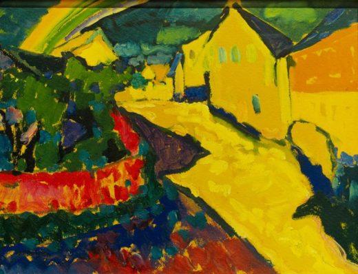 Wassily Kandinsky „Murnau Landschaft Mit Regenbogen“ 42 x 32 cm 1