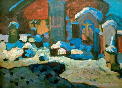 Wassily Kandinsky „Kochel Friedhof“ 45 x 33 cm 1
