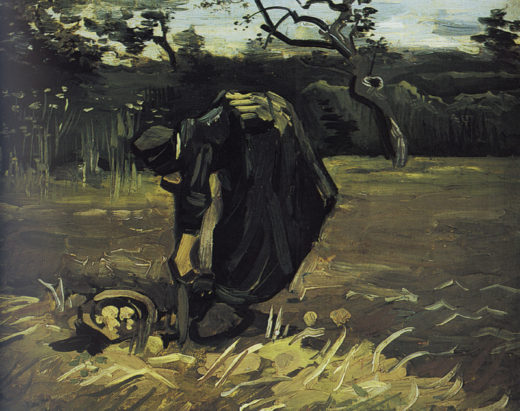 Vincent van Gogh “Kartoffelgrabende Baeuerin” 31,5 x 38 cm 1