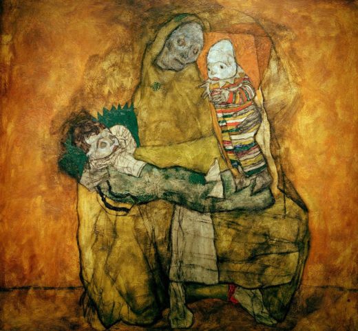 Egon Schiele „Mutter mit zwei Kindern“ 160 x 149 cm 1