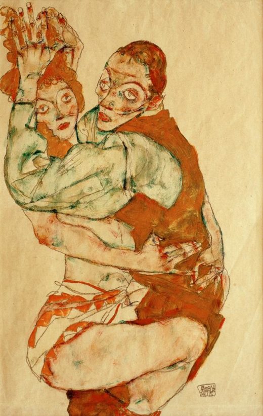 Egon Schiele „Liebesakt“ 50 x 32 cm 1