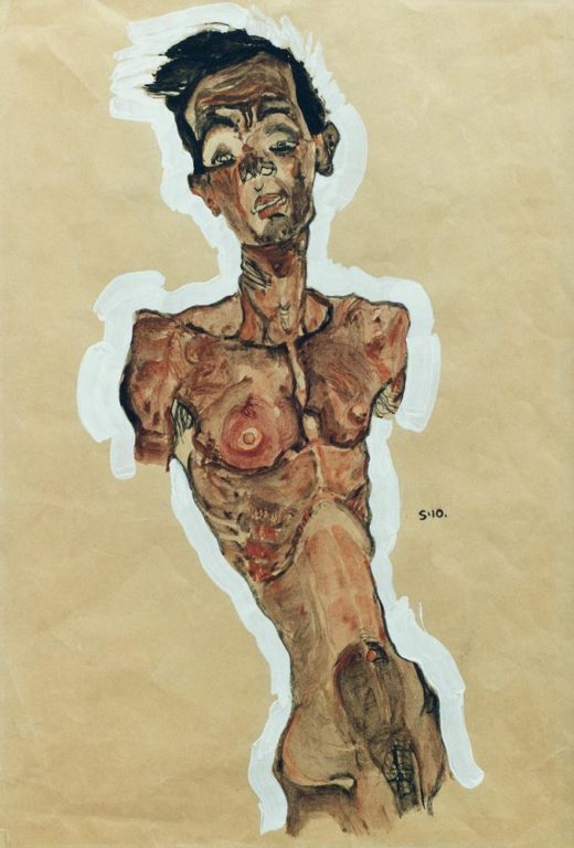 Egon Schiele „Selbstakt“ 31 x 45 cm 1