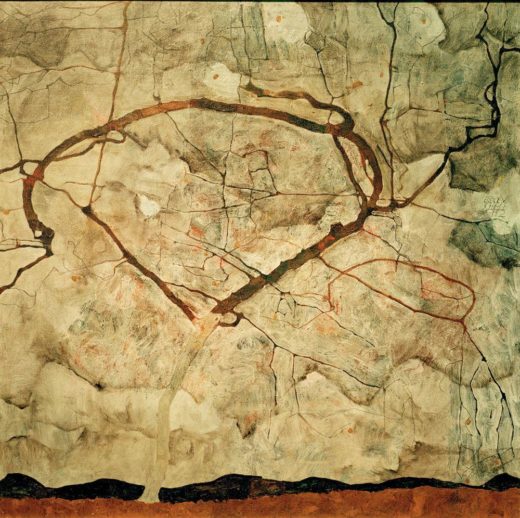 Egon Schiele „Herbstbaum in bewegter Luft“ 81 x 80 cm 1
