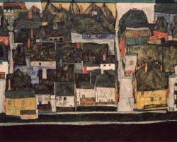 Egon Schiele "Krumau an der Moldau" 121 x 100 cm