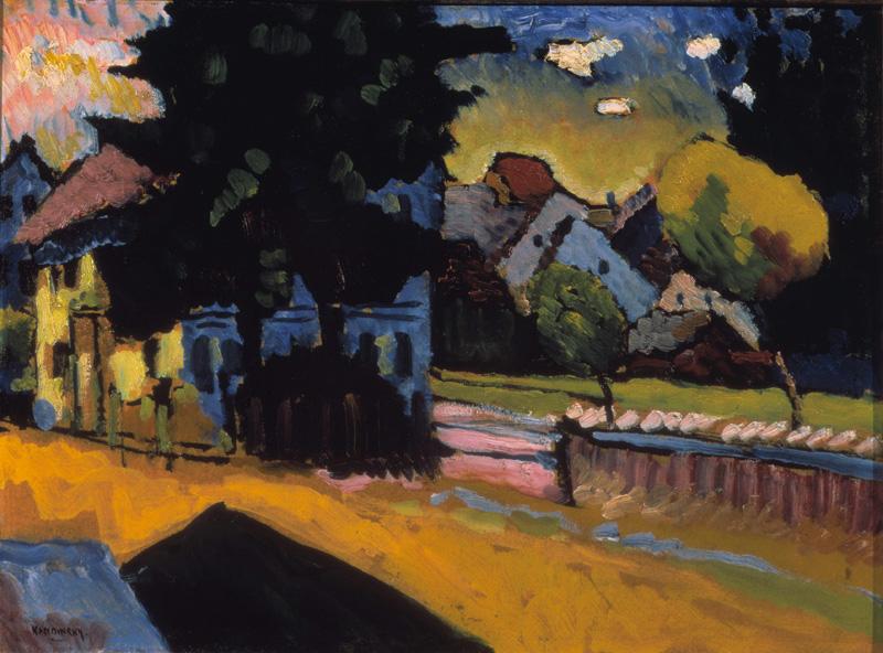 Kunstdruck Kandinsky Murnau Landschaft Mit Grünem Haus von