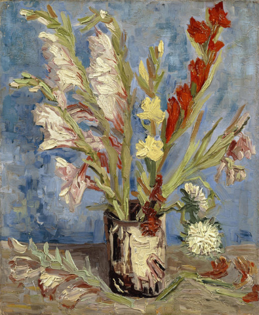 Vincent van Gogh “Vase mit Gladiolen und China-Astern” 46,5 x 38,5 cm 1