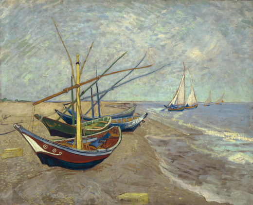 Vincent van Gogh “Fischerboote am Strand von Les Saintes-Marie-de-la-Mer” 64,5 x 81 cm 1