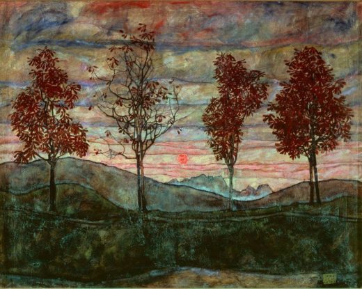 Egon Schiele „Vier Bäume“ 141 x 110 cm 1