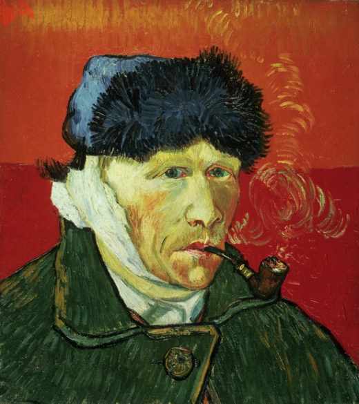 Vincent van Gogh “Selbstbildnis mit Pelzmuetze 51 x 45 cm 1