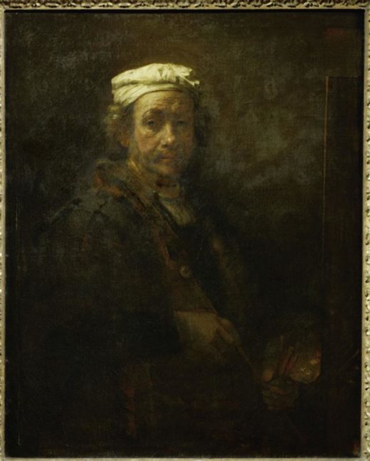 Rembrandt “Rembrand-Selbstbildnis-vor-der-Staffelei“ 110 x 86 cm 1