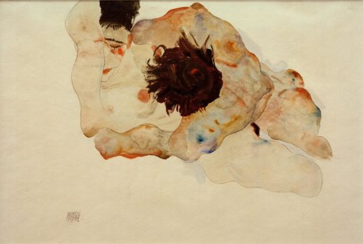 Egon Schiele „Umarmung“ 47 x 32 cm 1