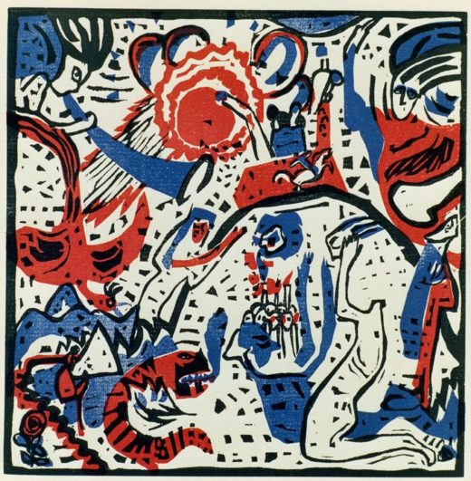 Wassily Kandinsky „Große Auferstehung“ 22 x 22 cm 1