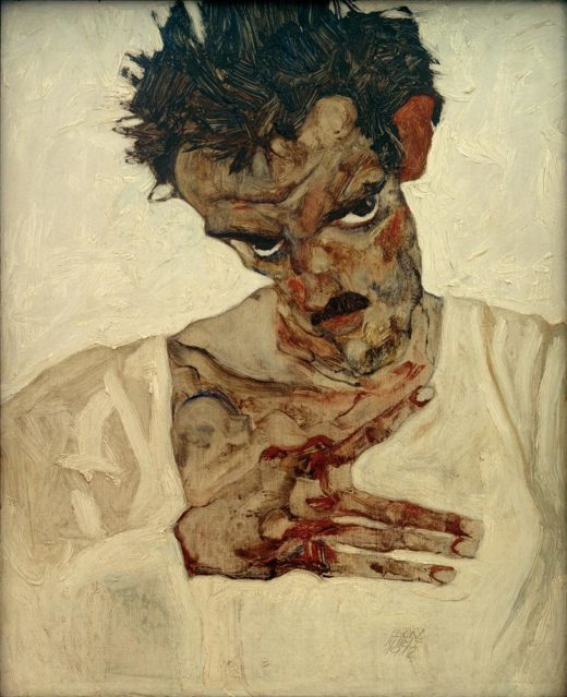 Egon Schiele „Selbstbildnis“ 34 x 42 cm 1
