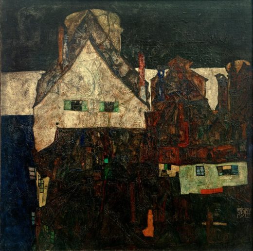 Egon Schiele „Tote Stadt“ 80 x 80 cm 1