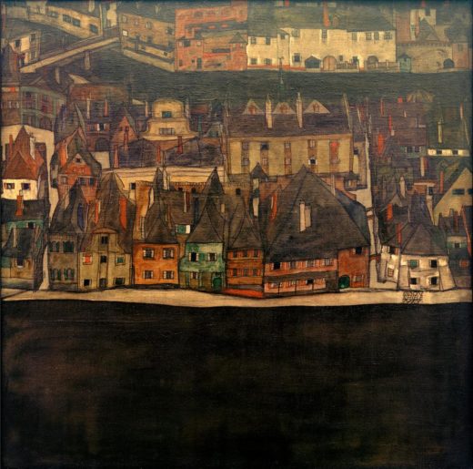 Egon Schiele „Die kleine Stadt 2“ 90 x 90 cm 1