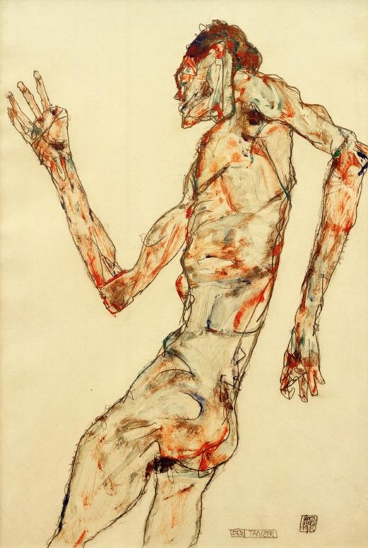 Egon Schiele „Der Tänzer“ 32 x 48 cm 1