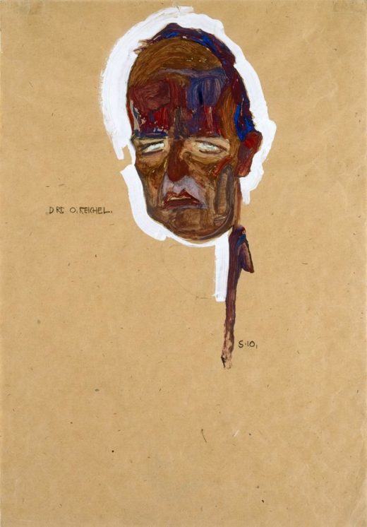 Egon Schiele „Oskar Reichel Kopfstudie“ 31 x 45 cm 1