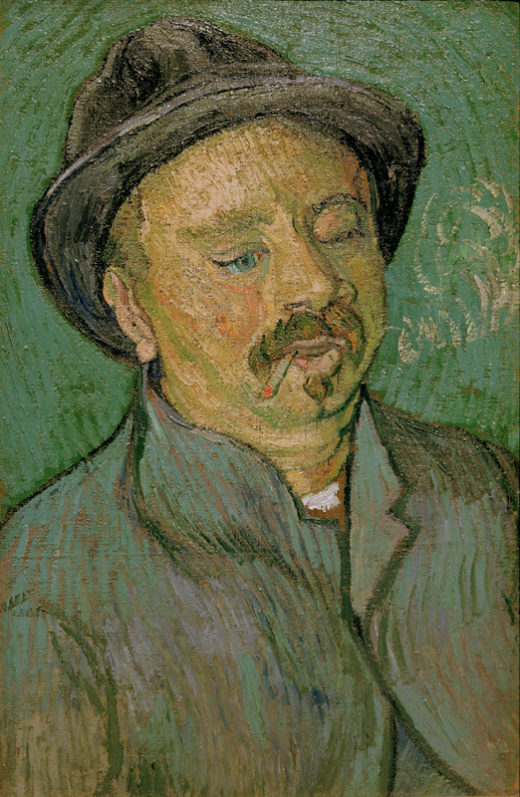 Vincent van Gogh “Bildnis eines einaeugigen Mannes” (Portraet eines Geisteskranken 56 x 36,5 cm 1