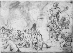 Rembrandt “Diana-und-Aktäon“ 24.6 x 34.7 cm