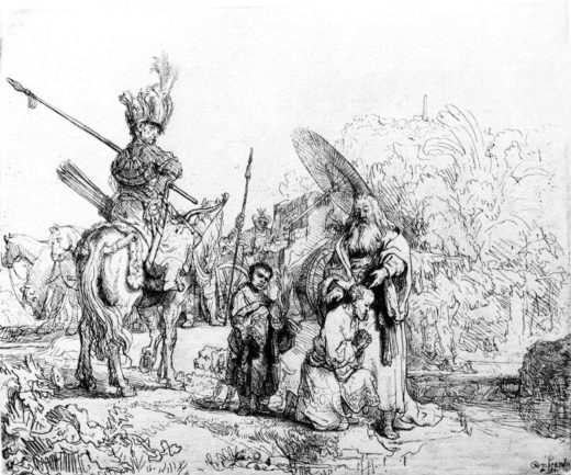 Rembrandt “Die-Taufe-des-Kämmerers“ 18.3 x 21